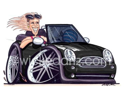 Mini Cooper Convertible Black SPECIAL ORDER (Items from £9.50)