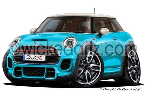 Mini Cooper MK3 John Cooper Works (JCW) Light Blue DK (Items from £9.50)