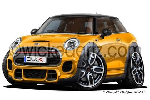 Mini Cooper MK3 John Cooper Works (JCW) Yellow DK (Items from £9.50)