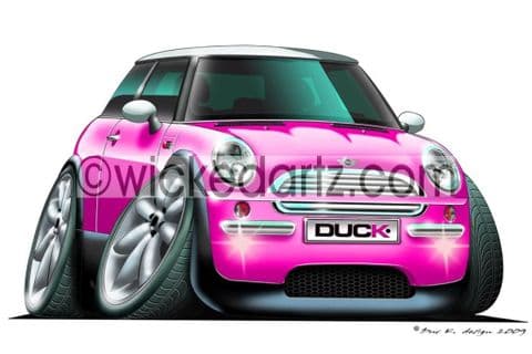Mini Cooper Pink DK (Items from £9.50)