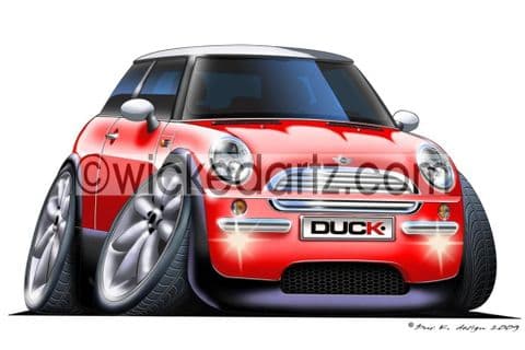 Mini Cooper Red DK (Items from £9.50)