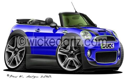Mini Cooper S Convertible Blue DK (Items from £9.50)