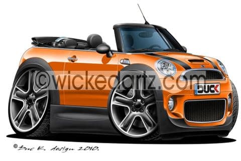 Mini Cooper S Convertible Orange DK (Items from £9.50)