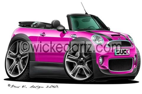 Mini Cooper S Convertible Pink DK (Items from £9.50)
