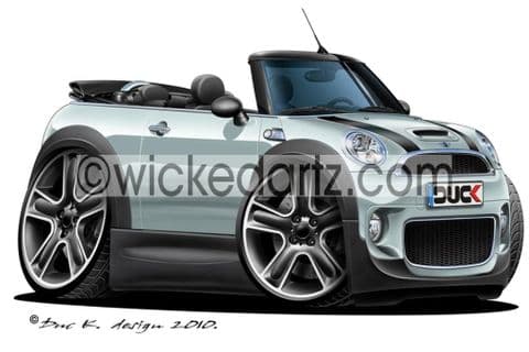 Mini Cooper S Convertible Silver DK (Items from £9.50)