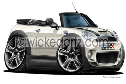 Mini Cooper S Convertible White DK (Items from £9.50)