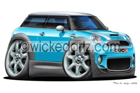 Mini Cooper S Electric Blue DK (Items from £9.50)