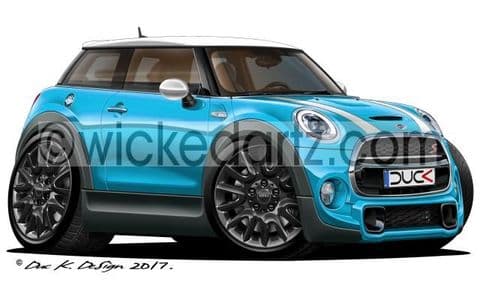 Mini Cooper S MK3 2014+ Blue DK (Items from £9.50)