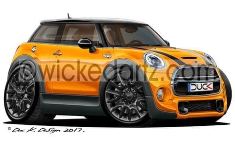 Mini Cooper S MK3 2014+ Orange DK (Items from £9.50)