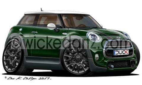 Mini Cooper S MK3 2014+ Racing Green DK (Items from £9.50)