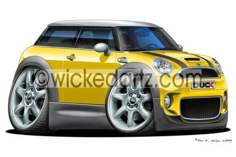 Mini Cooper S Yellow DK (Items from £9.50)