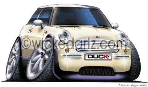 Mini Cooper White DK (Items from £9.50)