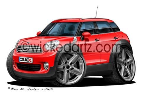 Mini Countryman Red DK (Items from £9.50)