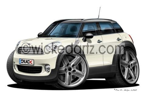 Mini Countryman White DK (Items from £9.50)