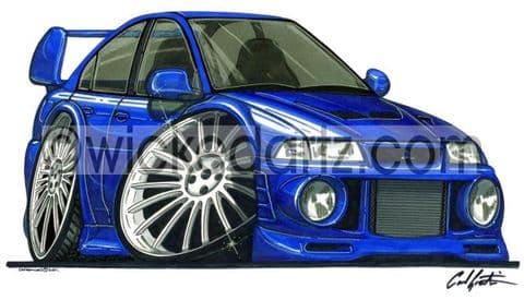Mitsubishi EVO 6 Blue (Items from £9.50)