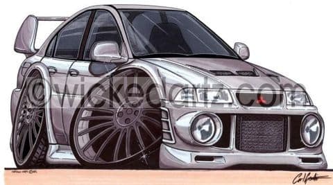 Mitsubishi EVO 6 Silver (Items from £9.50)