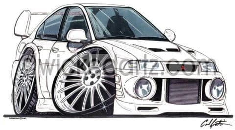 Mitsubishi EVO 6 White (Items from £9.50)
