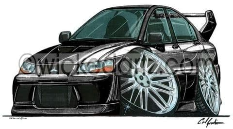 Mitsubishi EVO 7 Black (Items from £9.50)