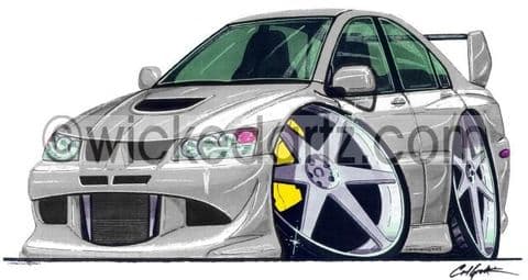 Mitsubishi EVO 8 Silver (Items from £9.50)