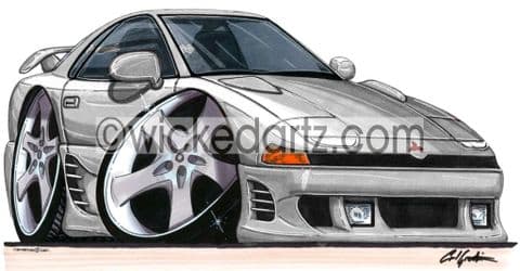 Mitsubishi GTO Silver (Items from £9.50)
