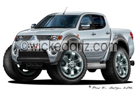 Mitsubishi L-200 Pick Up Silver DK (Items from £9.50)