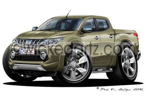 Mitsubishi L-200 Series 5 Pick Up Green DK (Items from £9.50)