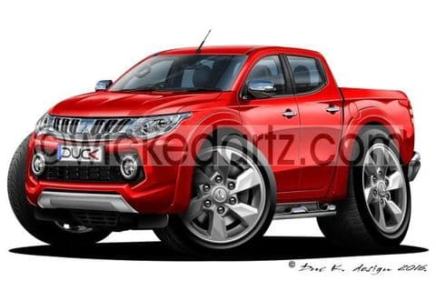 Mitsubishi L-200 Series 5 Pick Up Red DK (Items from £9.50)