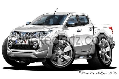 Mitsubishi L-200 Series 5 Pick Up White DK (Items from £9.50)
