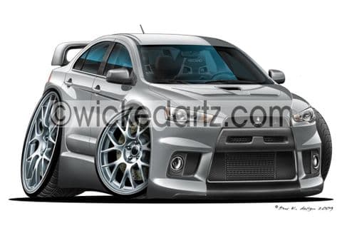 Mitsubishi Lancer EVO 10 Dark Silver DK (Items from £9.50)