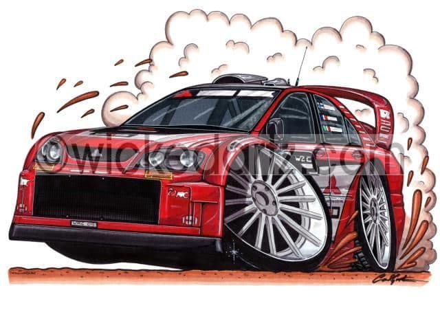 Mitsubishi Lancer Rally Car Red Items from 9 50
