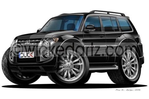 Mitsubishi Pajero MK4 4x4 Black DK (Items from £9.50)