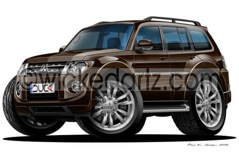 Mitsubishi Pajero MK4 4x4 Brown DK (Items from £9.50)