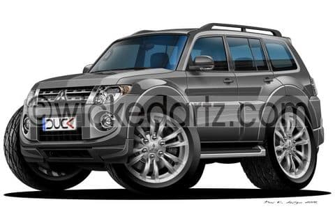 Mitsubishi Pajero MK4 4x4 Grey DK (Items from £9.50)