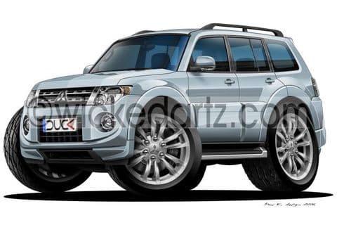 Mitsubishi Pajero MK4 4x4 Silver DK (Items from £9.50)