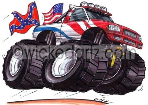 Monster Truck Red (Items from £9.50)
