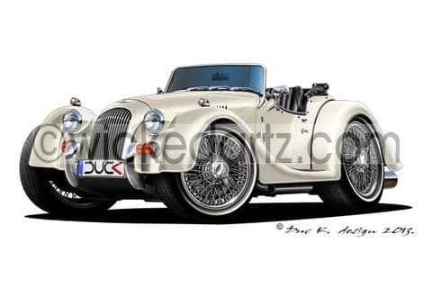 Morgan +4 Roadster White DK (Items from £9.50)