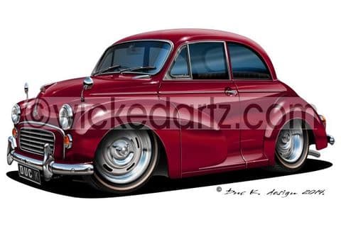 Morris Minor Classic Saloon Dark Red DK (Items from £9.50)