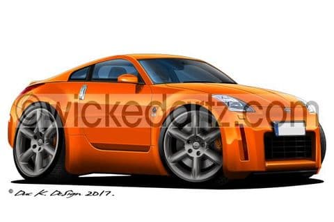 Nissan 350Z Coupe Orange DK (Items from £9.50)