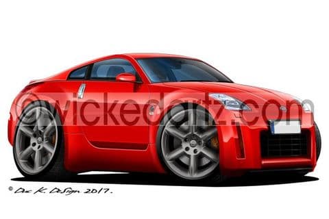 Nissan 350Z Coupe Red DK (Items from £9.50)
