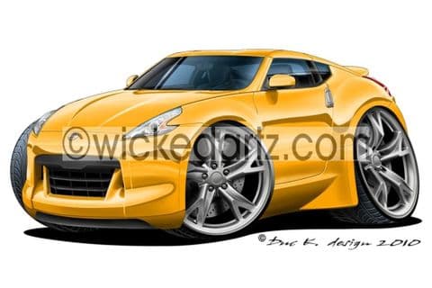 Nissan 370Z Coupe Yellow DK (Items from £9.50)