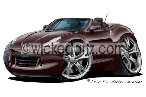 Nissan 370Z Roadster Dark Cherry DK (Items from £9.50)