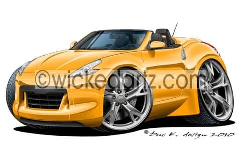 Nissan 370Z Roadster Yellow DK (Items from £9.50)
