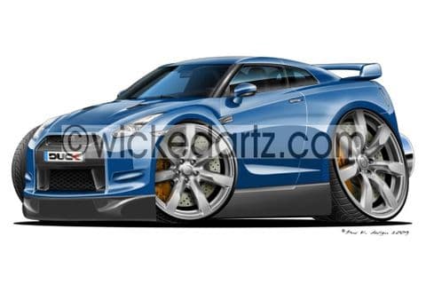 Nissan GT-R Blue DK (Items from £9.50)