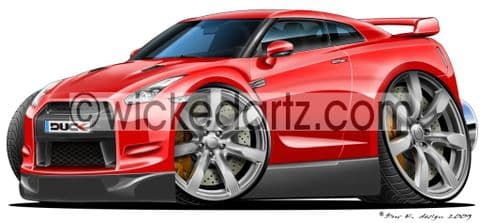 Nissan GT-R Red DK (Items from £9.50)