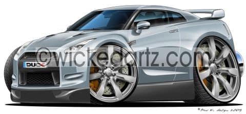 Nissan GT-R Silver DK (Items from £9.50)