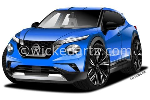 Nissan Juke MK2 SUV 2019+ Magnetic Blue (Items from £9.50)