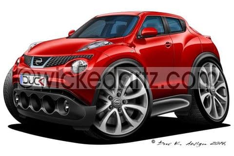 Nissan Juke Red DK (Items from £9.50)