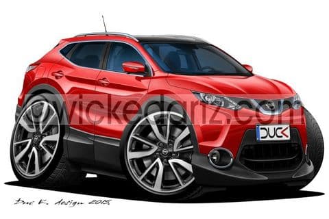 Nissan Qashqai 2014+ Red DK (Items from £9.50)