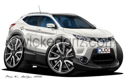 Nissan Qashqai 2014+ White DK (Items from £9.50)