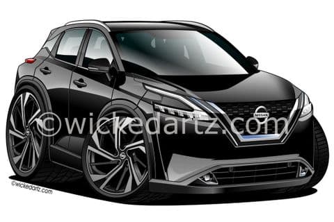 Nissan Qashqai MK3 SUV 2021+ Black (Items from £9.50)